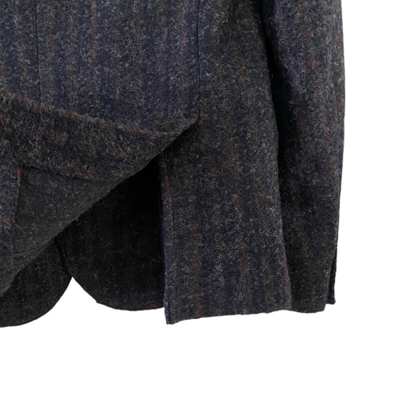 Officina 36 Blazer Wool Blend Jacket Sports Coat Blue Rust Stripes Men’s Size 48 - Picture 8 of 12